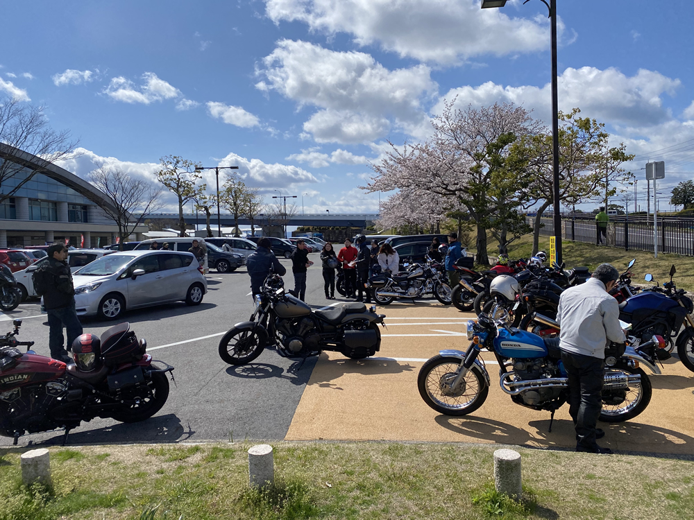 琵琶湖の海津大崎の桜満開ツーリング その2