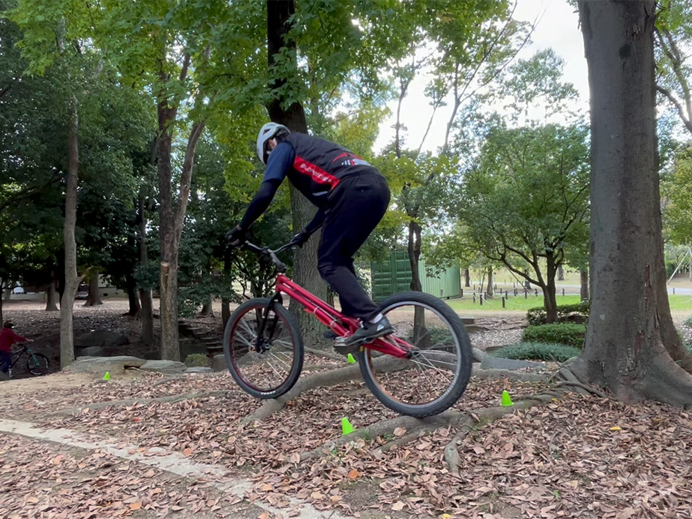 自転車トライアルの練習会