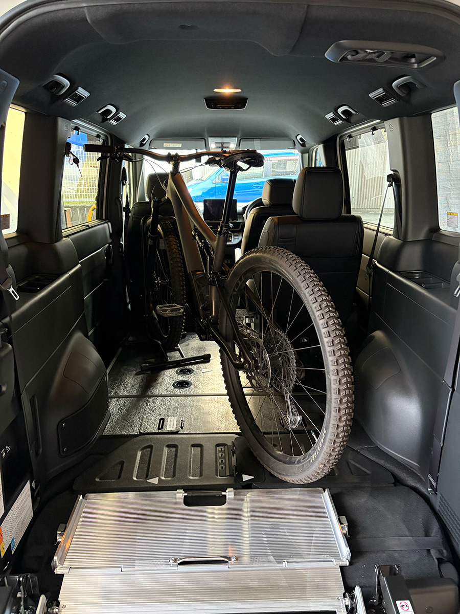 ステップワゴン(福祉車両)に自転車(MTB)を積載テスト その2
