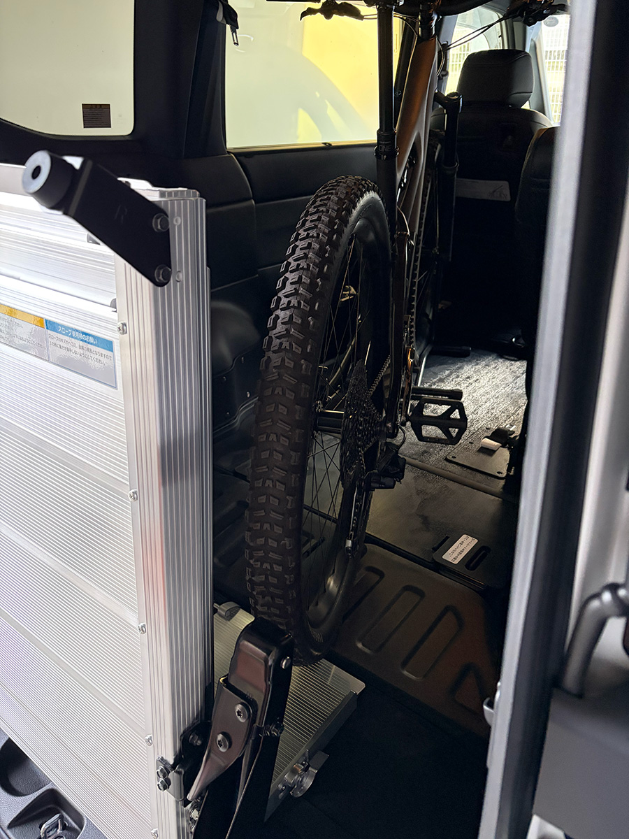 ステップワゴン(福祉車両)に自転車(MTB)を積載テスト その4