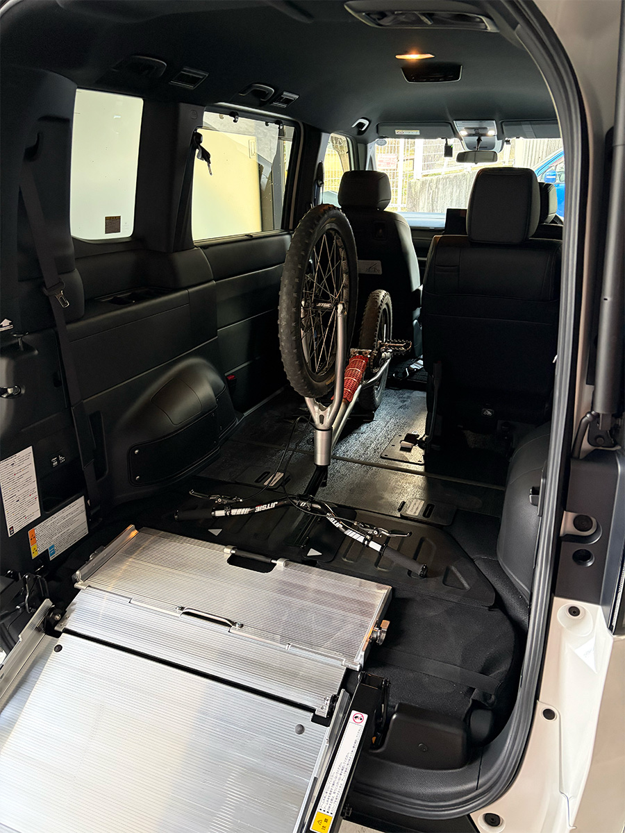 ステップワゴン(福祉車両)に自転車(MTB)を積載テスト その7