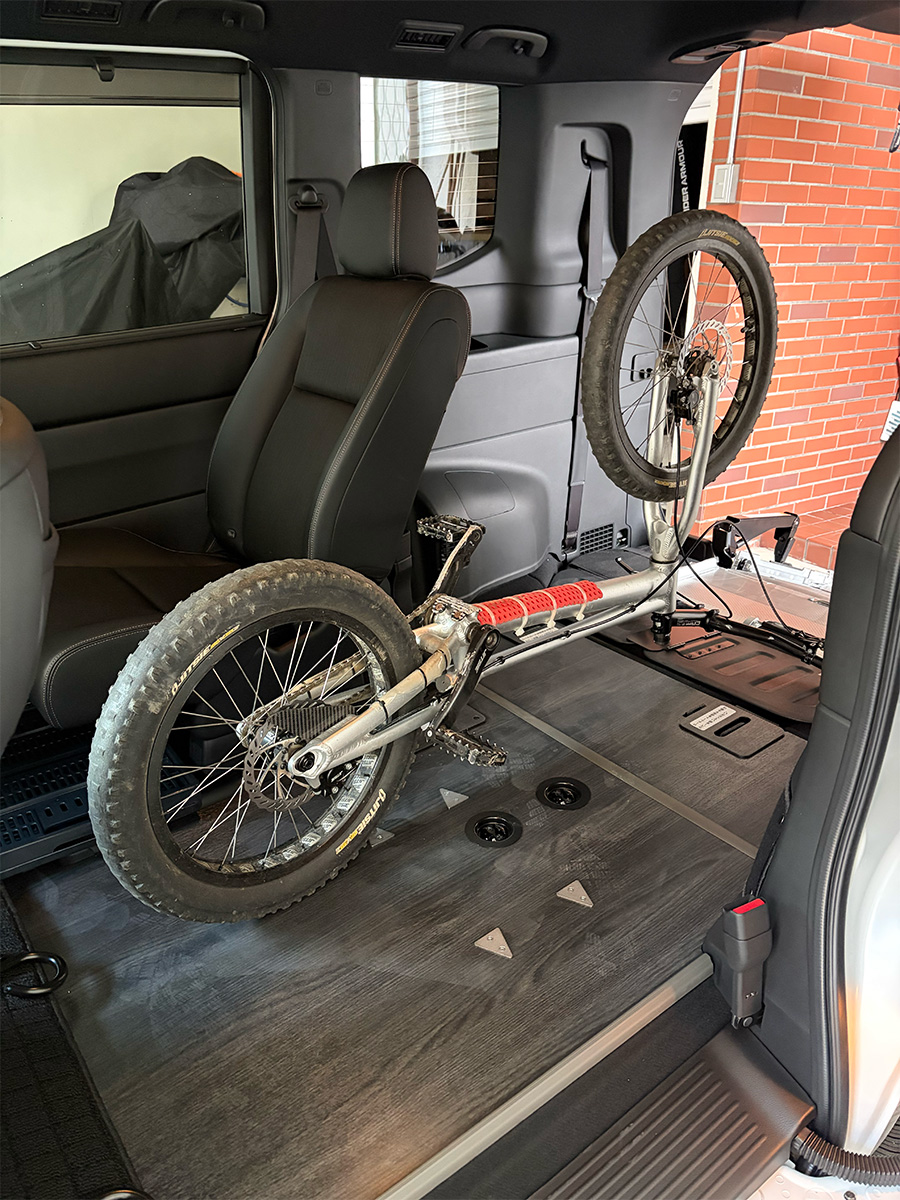 ステップワゴン(福祉車両)に自転車(MTB)を積載テスト その8